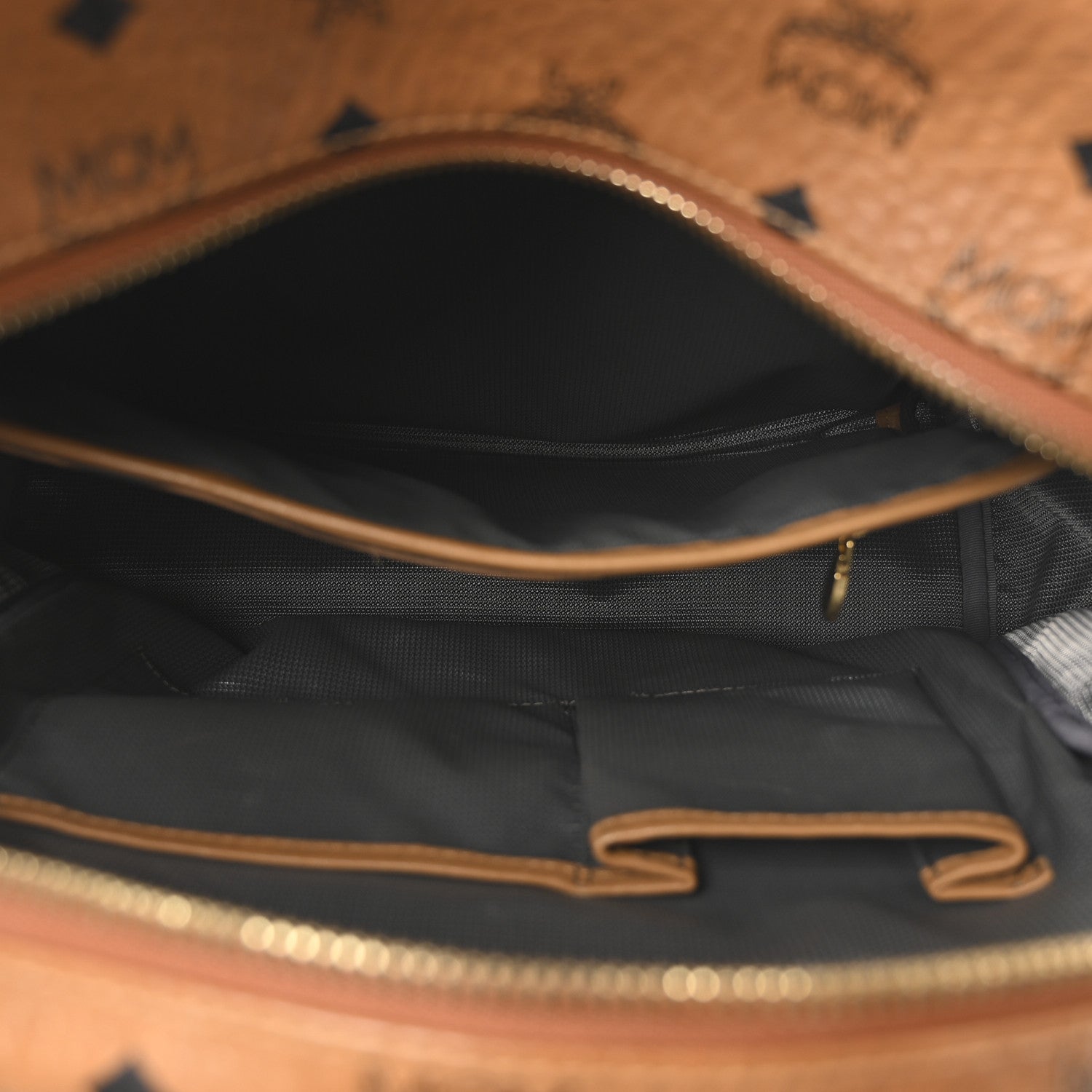 MCM Visetos Medium Side Studs Stark Backpack Cognac 5 of 9