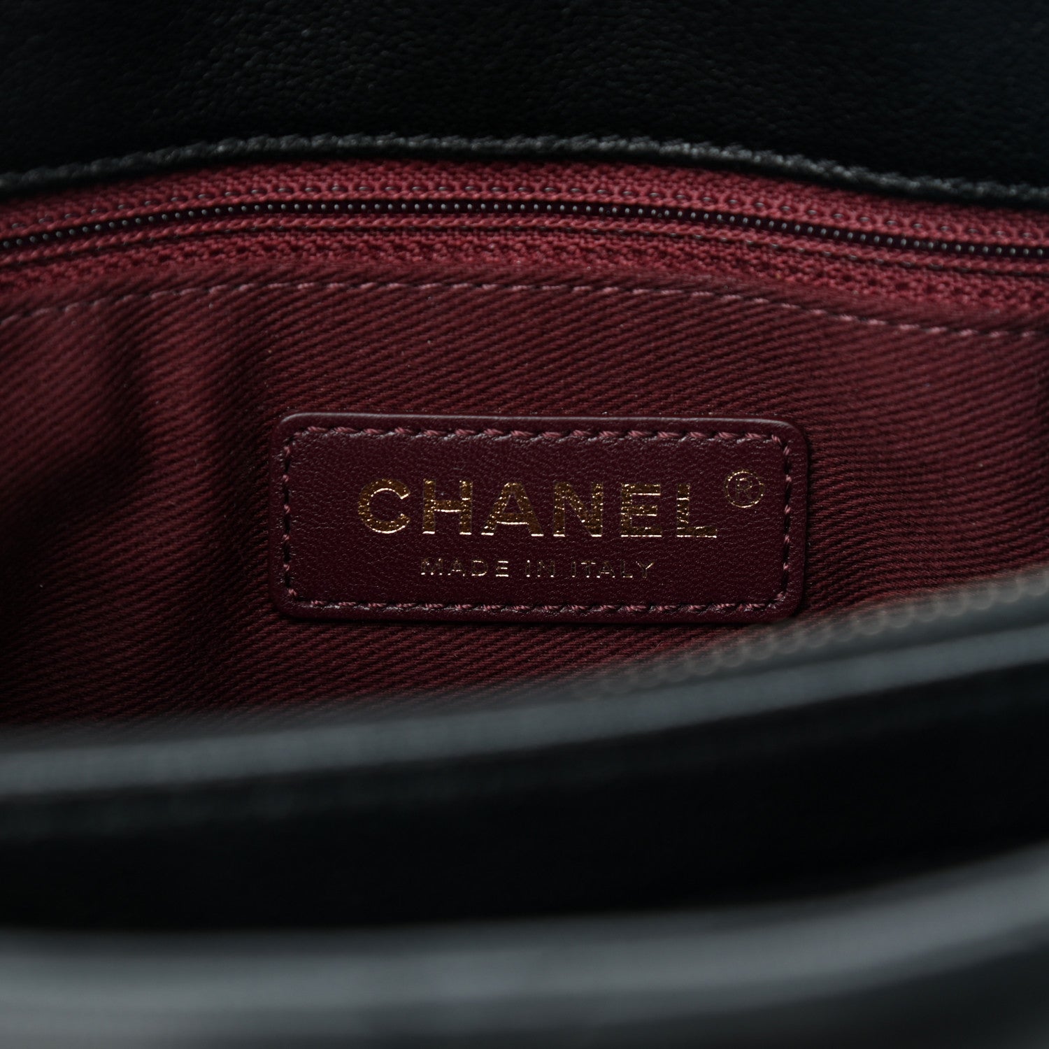 Chanel Shiny Sheepskin Quilted Small Trapezio Flap Black 5 of 6