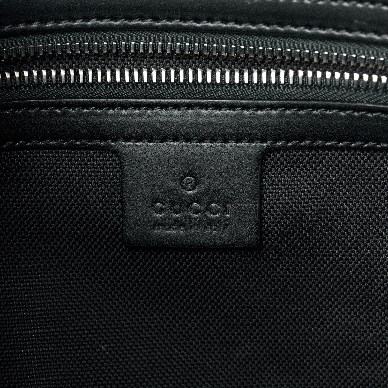Gucci Soft GG Supreme Monogram Appia Calfskin Web East West Messenger Bag Black Grey 6 of 11