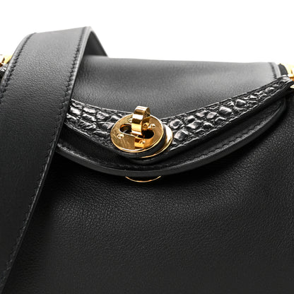 Hermes Swift Matte Alligator Mini Touch Lindy 20 Black 12 of 19