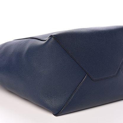 Celine Soft Grained Calfskin Medium Belt Cabas Phantom Abyss Blue 8 of 14