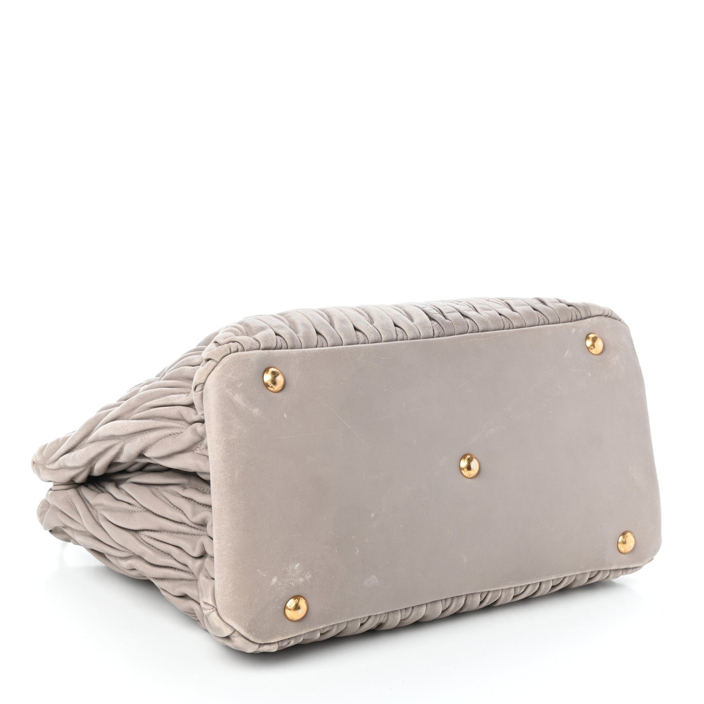 Nappa Matelasse Tote Pomice