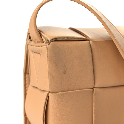Bottega Veneta Lambskin Maxi Intrecciato Cassette Crossbody Bag Almond 12 of 15
