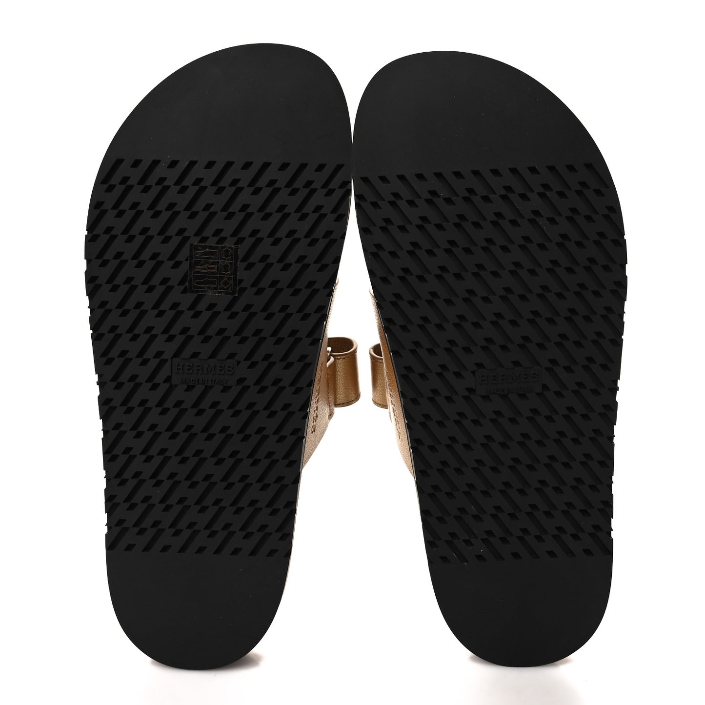 Metallic Goatskin Womens Chypre Sandals 39 Dore