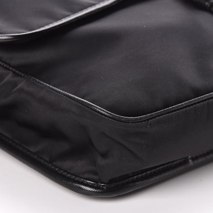 Prada Tessuto Nylon Saffiano Messenger Satchel Black 8 of 10