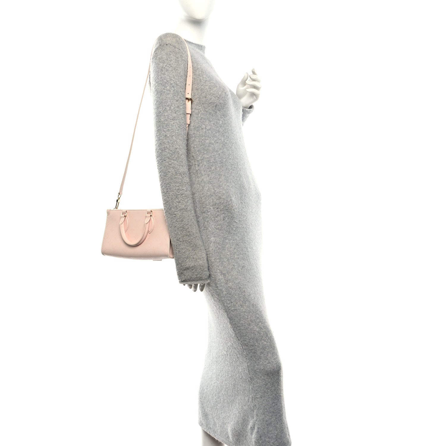 Louis Vuitton Calfskin OnTheGo East West Pearl Pink 2 of 10