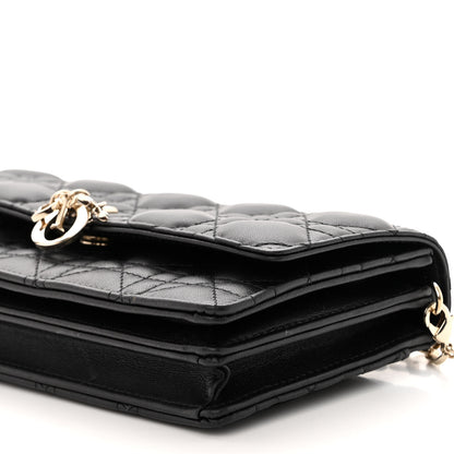Christian Dior Lambskin Cannage Mini My Dior Bag Black 9 of 9