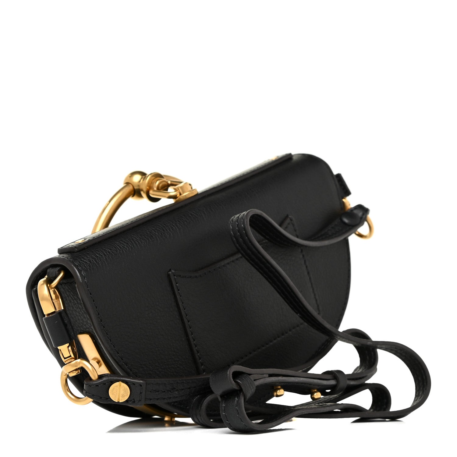 Chloe Calfskin Small Nile Bracelet Minaudiere Bag Black 3 of 9