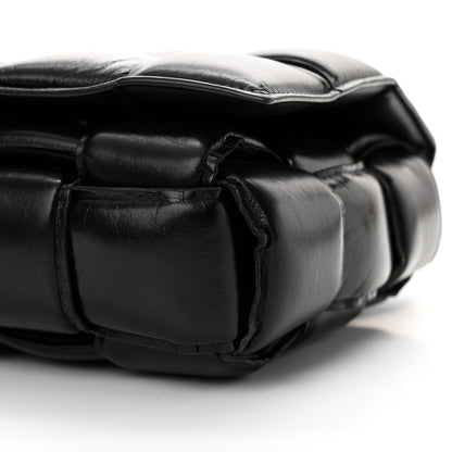 Bottega Veneta Paper Calfskin Maxi Intreccio Padded Cassette Crossbody Black 10 of 12