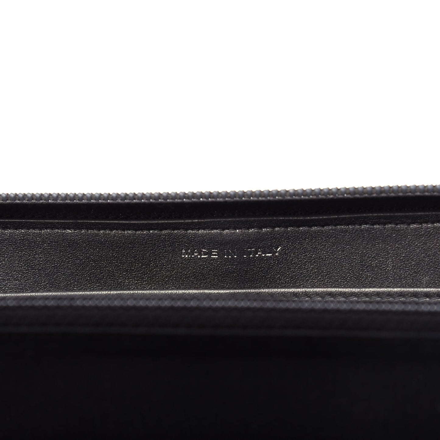 Metallic Calfskin Large Timeless CC Zip Around Wallet Argent Fonce