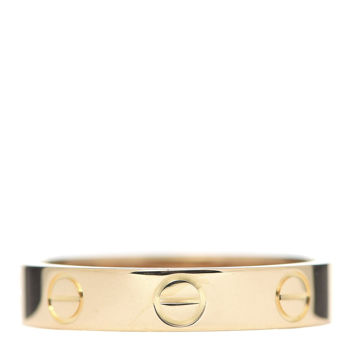 18K Yellow Gold 3.5mm LOVE Wedding Band Ring 51 5.75