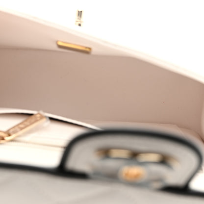 Chanel Lambskin Quilted Resin CC Mini Flap Bag White Black 5 of 10