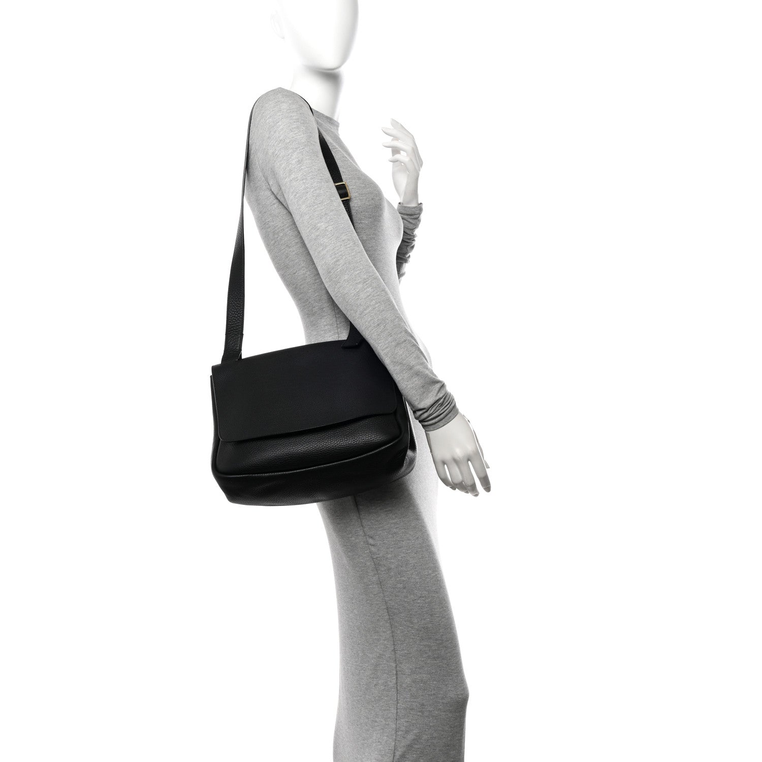 The Row Calfskin Small Mail Bag Black 2 of 11
