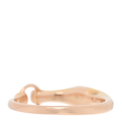 Hermes 18K Rose Gold Diamond TPM Galop Ring 52 6 2 of 6