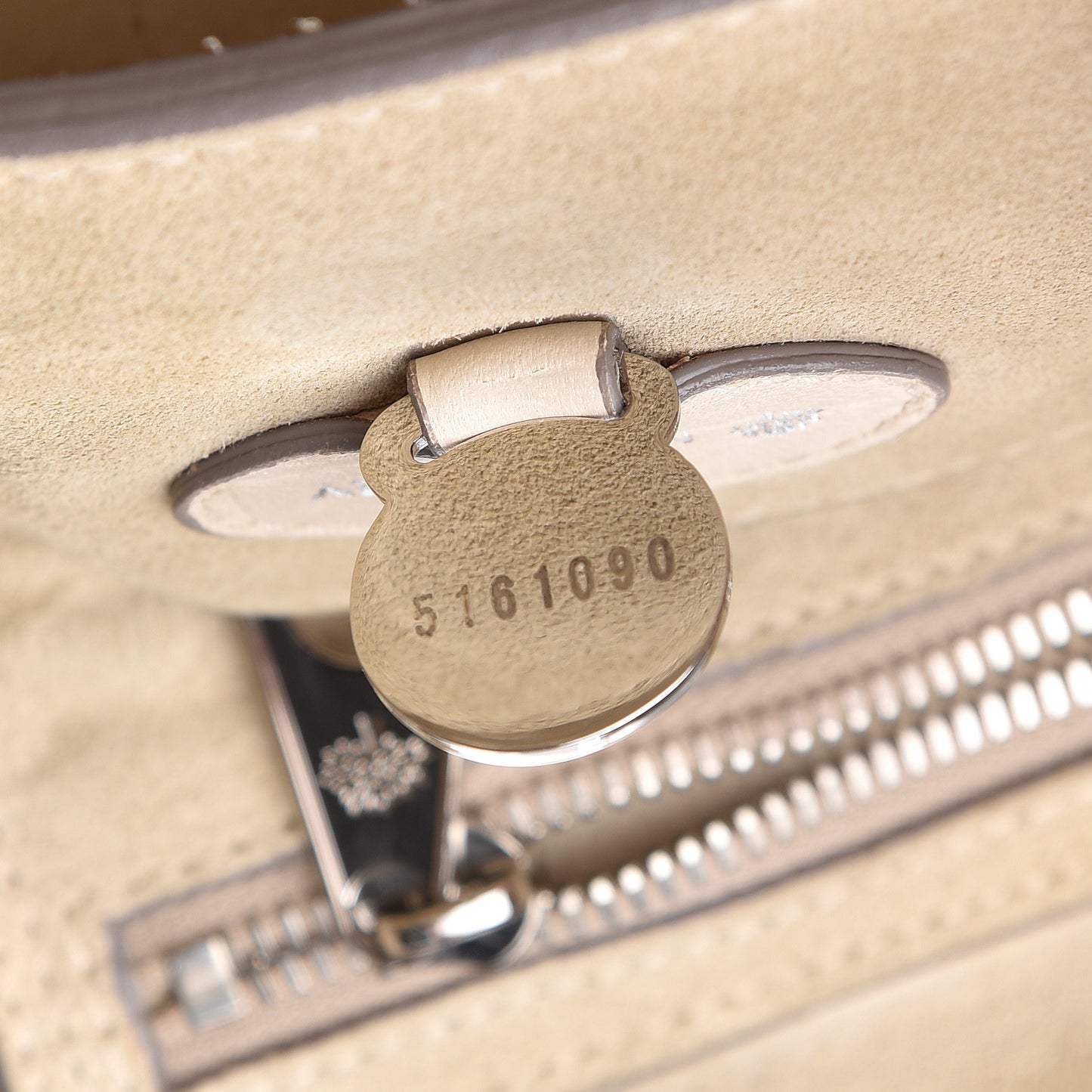 Calfskin Crocodile Embossed Bayswater Snowball White