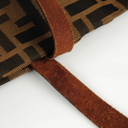 Fendi Zucca Small Tote Tobacco 8 of 9