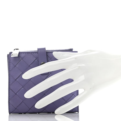 Bottega Veneta Nappa Intrecciato Bifold Zipped Wallet Lavender 2 of 7