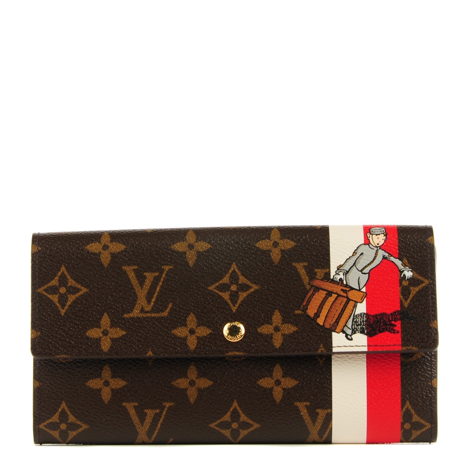 Louis Vuitton Monogram Groom Sarah Wallet 1 of 7