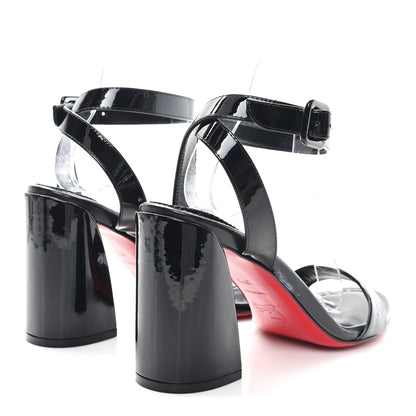 Christian Louboutin Patent Miss Sabina 85 Sandals 37.5 Black 5 of 9