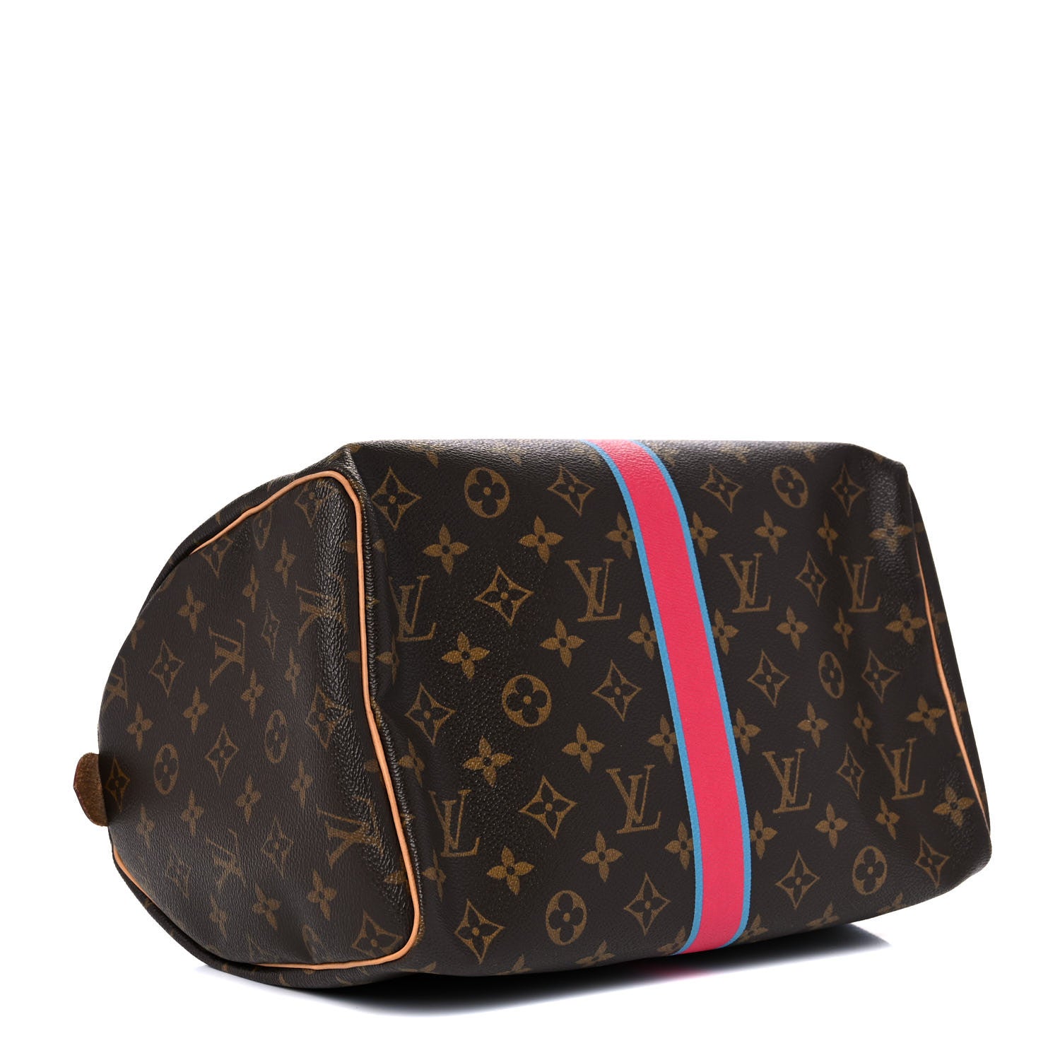 Louis Vuitton Monogram My LV Heritage Speedy 30 Fuchsia Bleu Clair 3 of 16