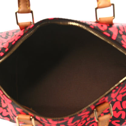 Louis Vuitton Monogram Graffiti Speedy 30 Fuchsia 5 of 11