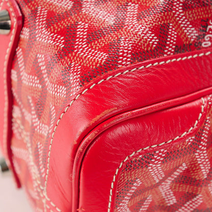Goyard Goyardine Voltaire Tote Red 9 of 9