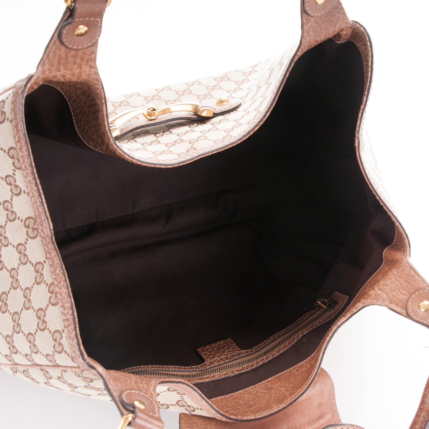 Gucci Monogram Large New Pelham Shoulder Bag Brown 5 of 9