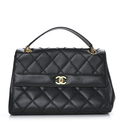Chanel Caviar Quilted Jumbo Single Flap Bag Black 1 of 10