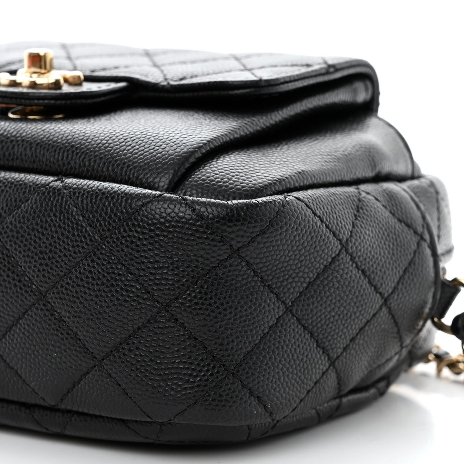 Chanel Caviar Quilted CC Day Camera Case Black 10 of 10