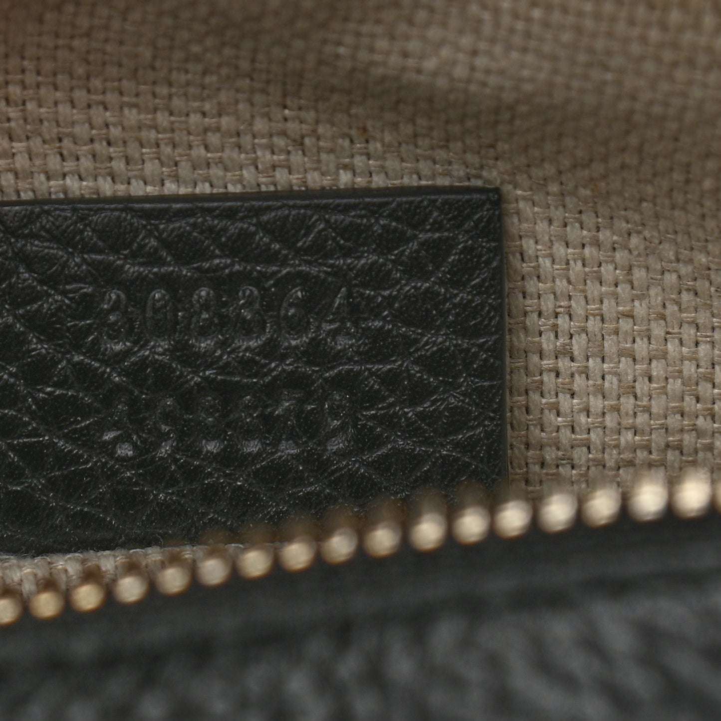 Pebbled Calfskin Small Soho Disco Bag Black