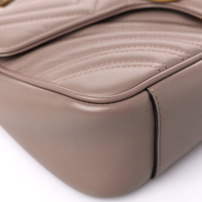 Gucci Calfskin Matelasse Small GG Marmont Shoulder Bag Porcelain Rose 8 of 18