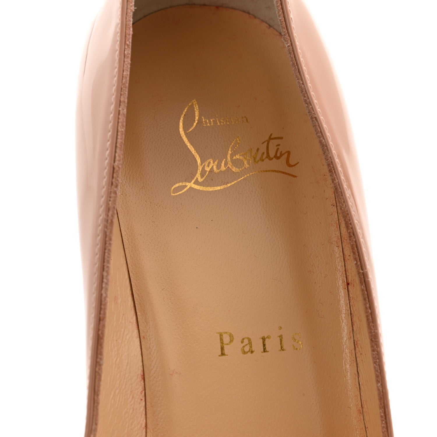 Christian Louboutin Patent Pigalle 85 Pumps 38 Nude 6 of 7