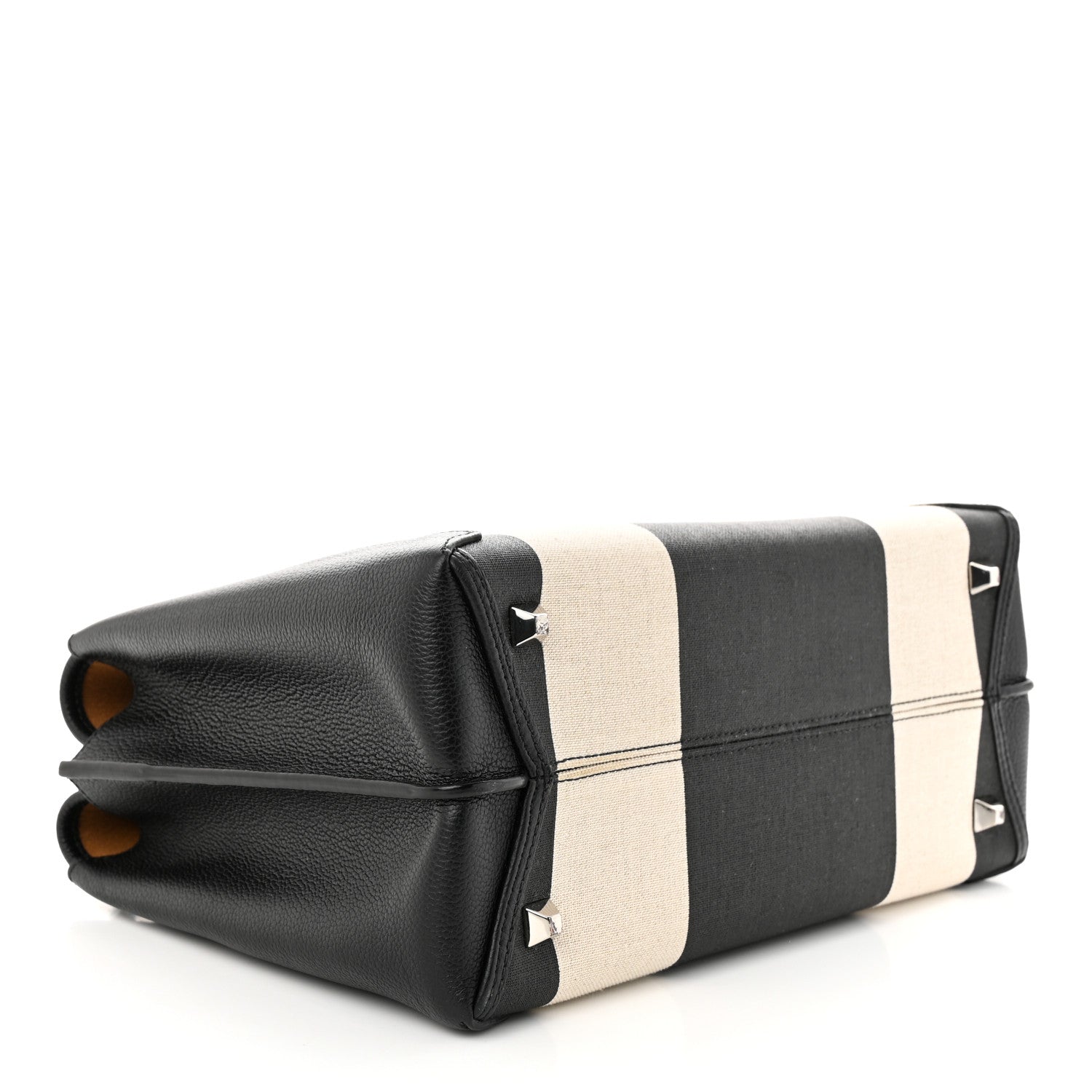 MCM Canvas Neo Milla Tote Black White 4 of 10