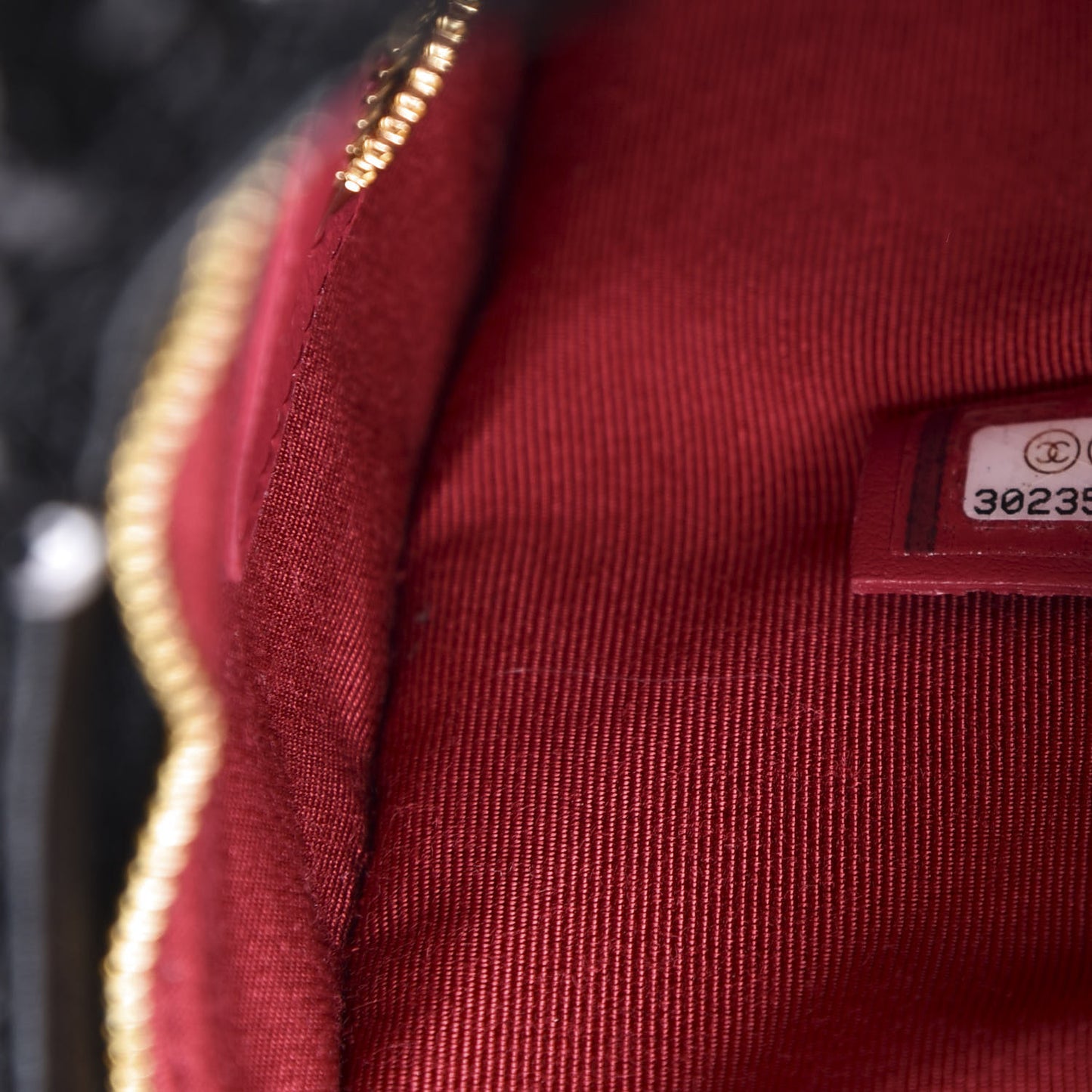 Sequins Quilted Large Chanel 19 Pouch Black