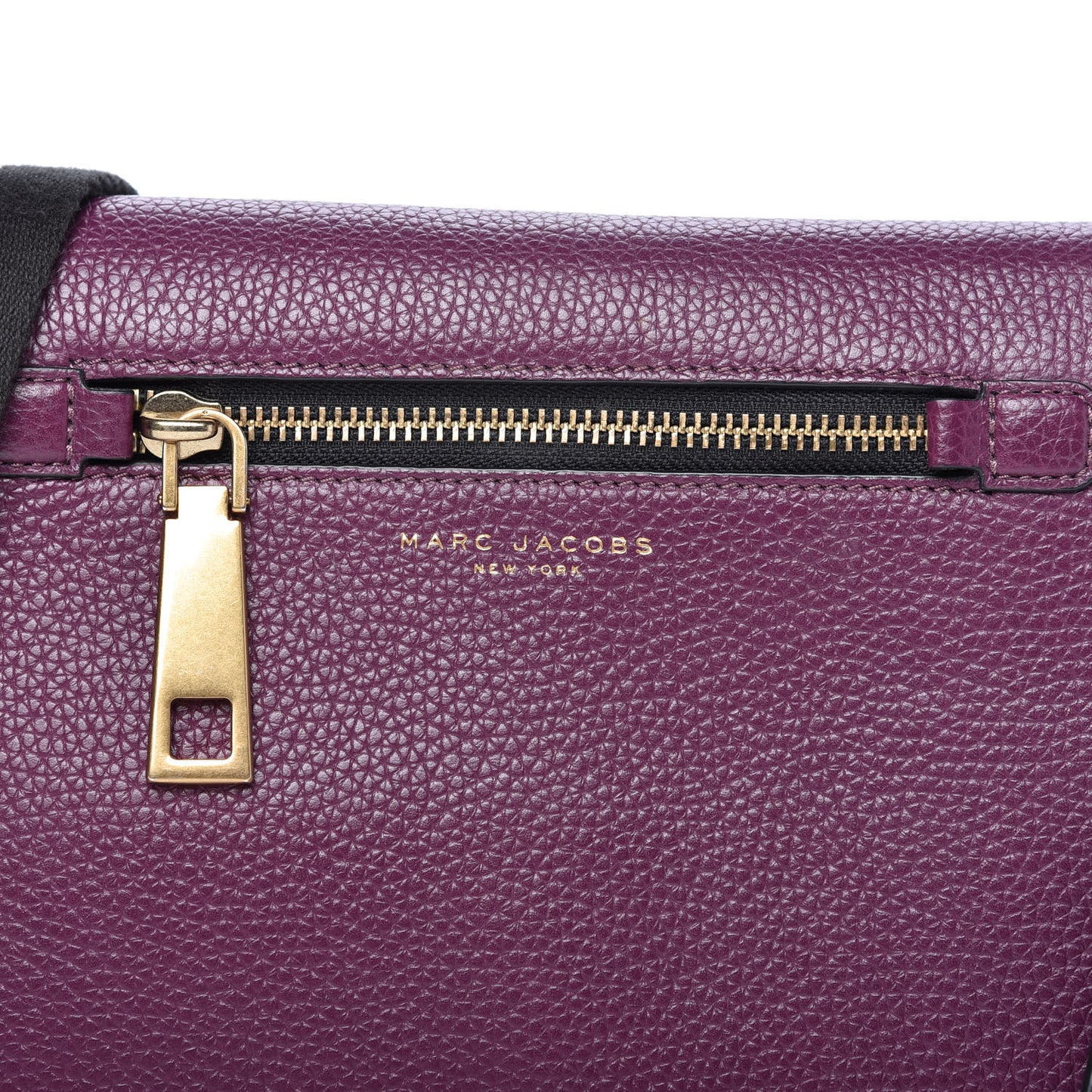 Grained Calfskin Small Gotham Shoulder Bag Iris