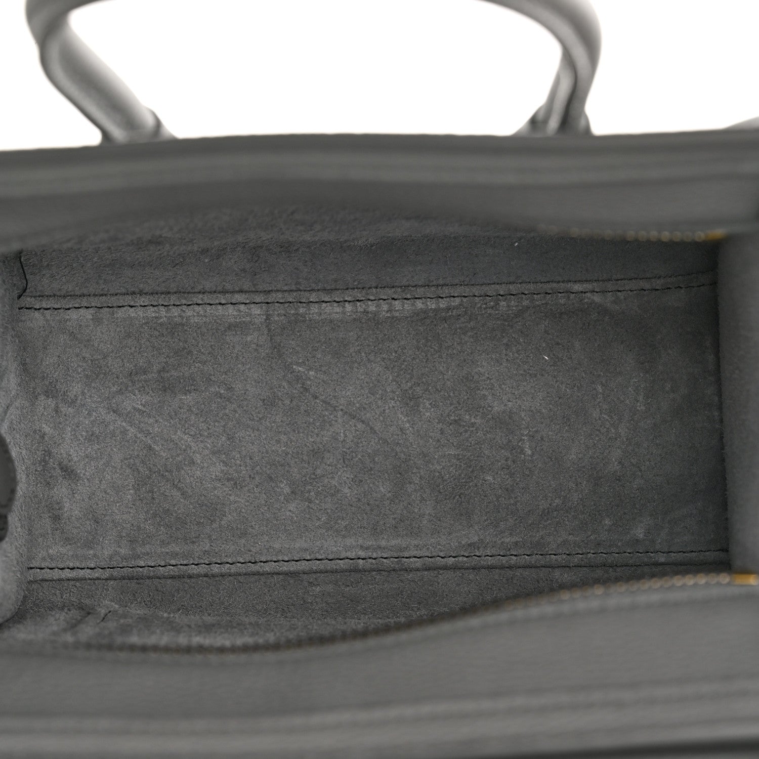 Celine Baby Drummed Calfskin Nano Luggage Kohl 5 of 11