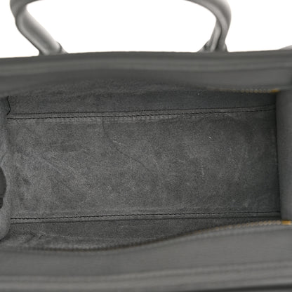 Celine Baby Drummed Calfskin Nano Luggage Kohl 5 of 11