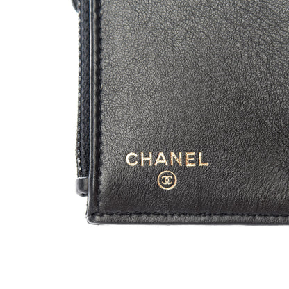 Chanel Caviar Quilted Compact Boy Wallet Black 6 of 8