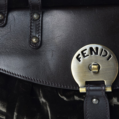 Fendi Calfskin Velvet FF Magic Bag Tobacco 14 of 14