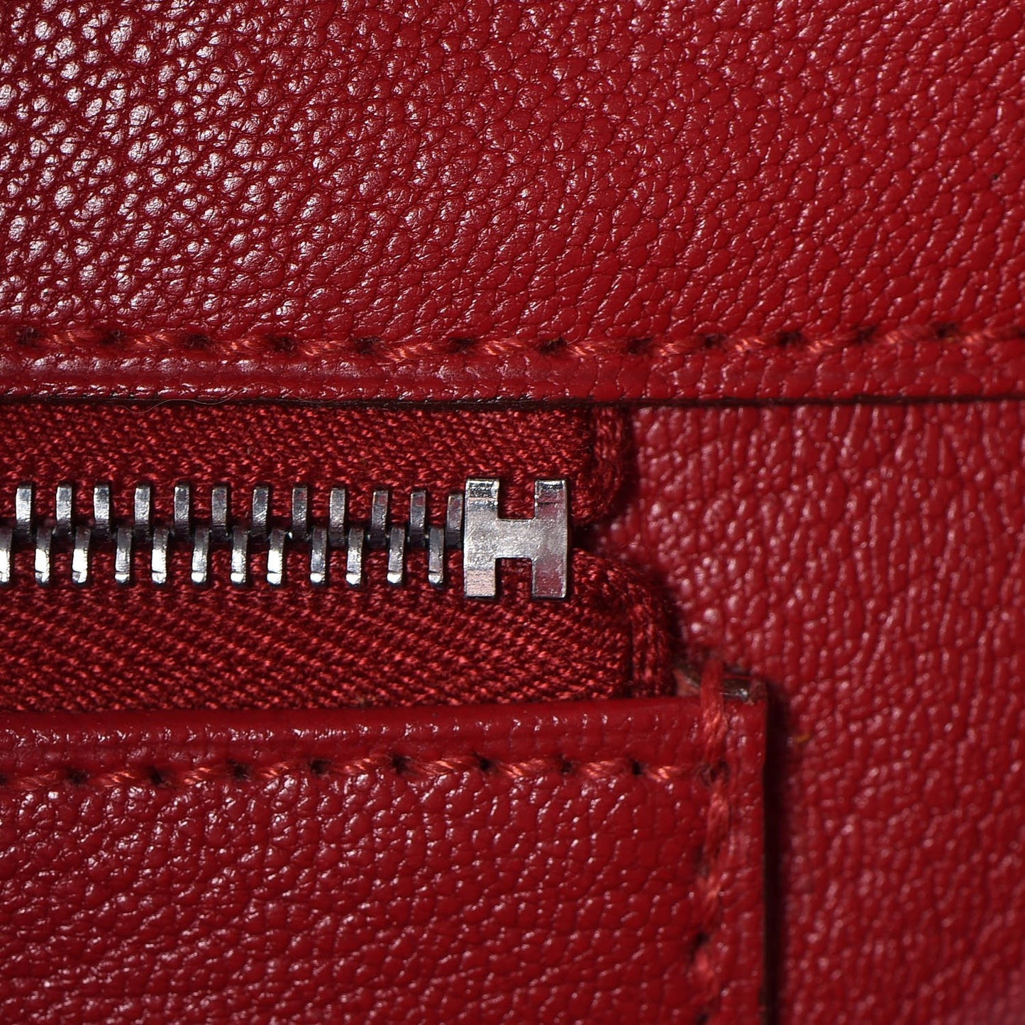 Taurillon Clemence Birkin 35 Rouge Casaque