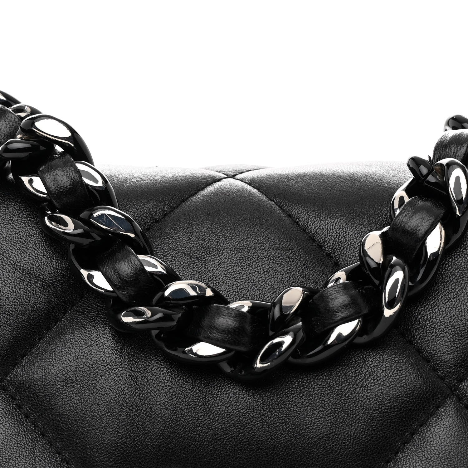 Chanel Lambskin Quilted Medium Chanel 19 Flap So Black 8 of 10