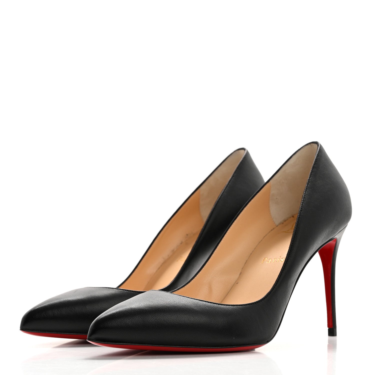 Christian Louboutin Shiny Nappa Pigalle Follies 85 Pumps 39 Black 3 of 8