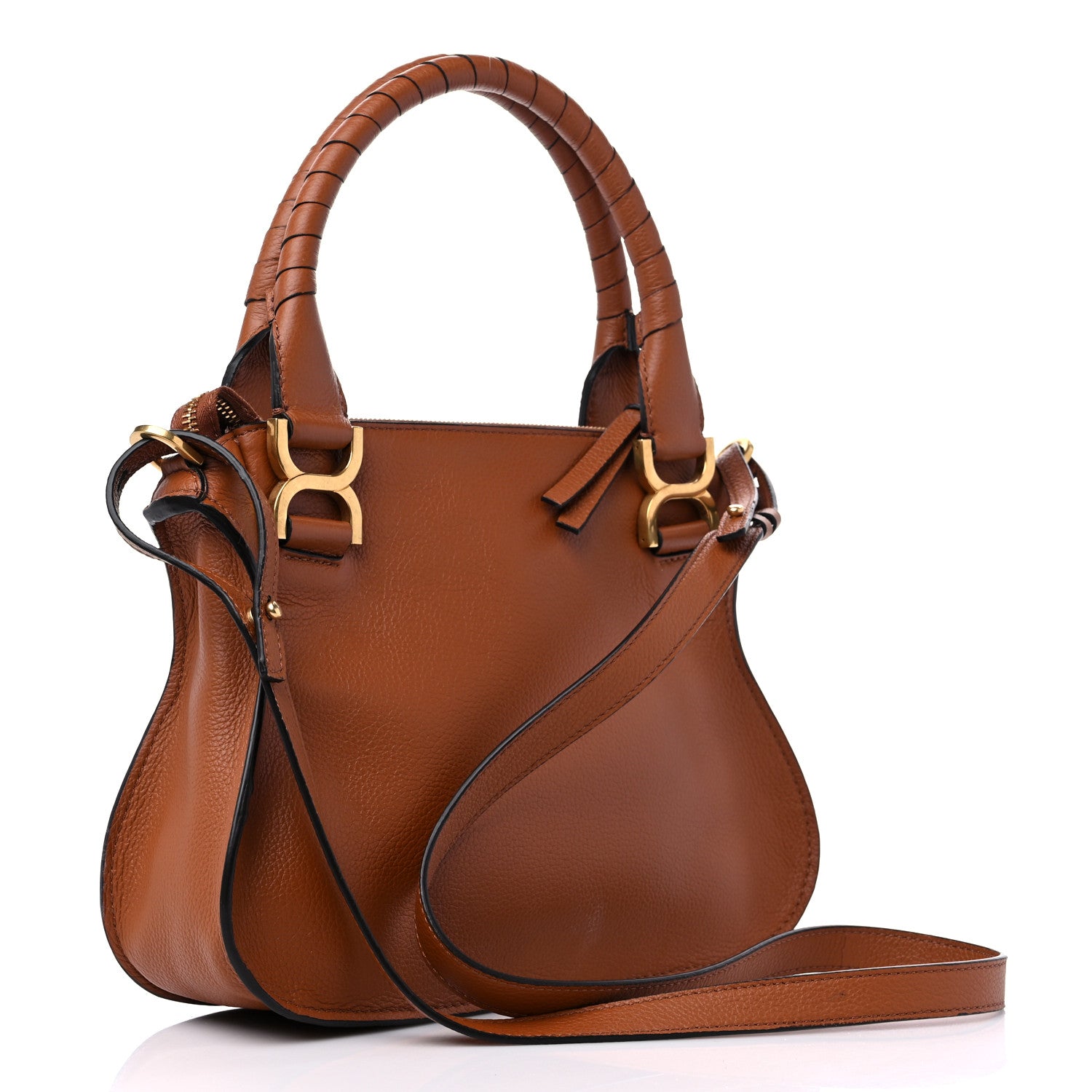 Chloe Calfskin Small Marcie Satchel Tan 3 of 10