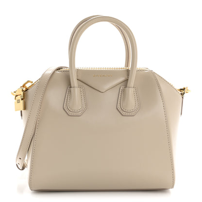 Givenchy Shiny Lord Calfskin Mini Antigona Natural Beige 1 of 12