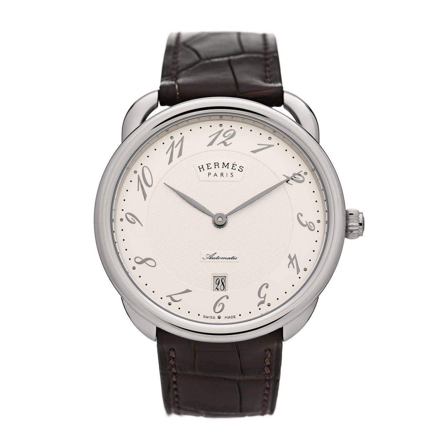 Stainless Steel Alligator 41mm Arceau Automatic Watch Havane