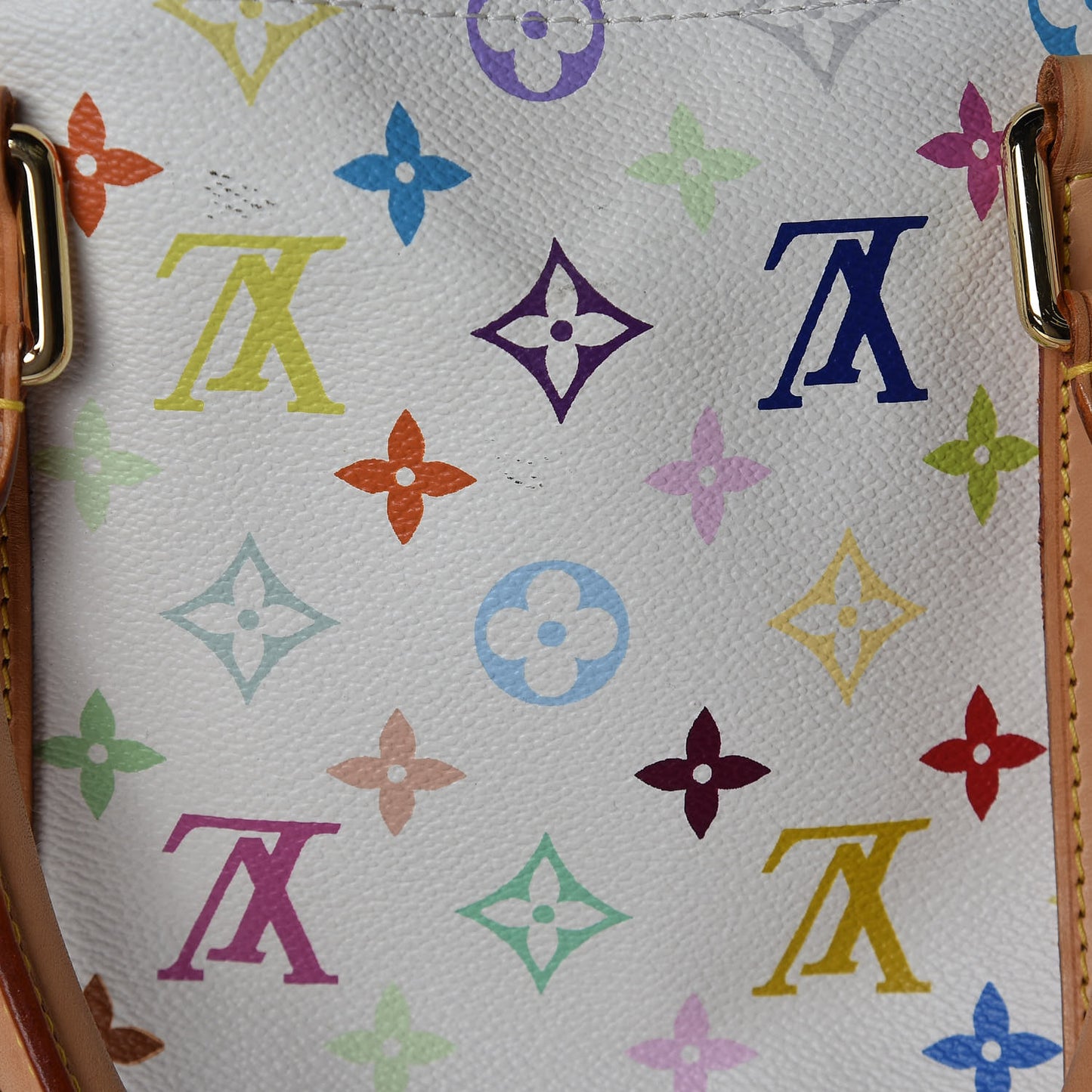 Monogram Multicolor Keepall 45 White