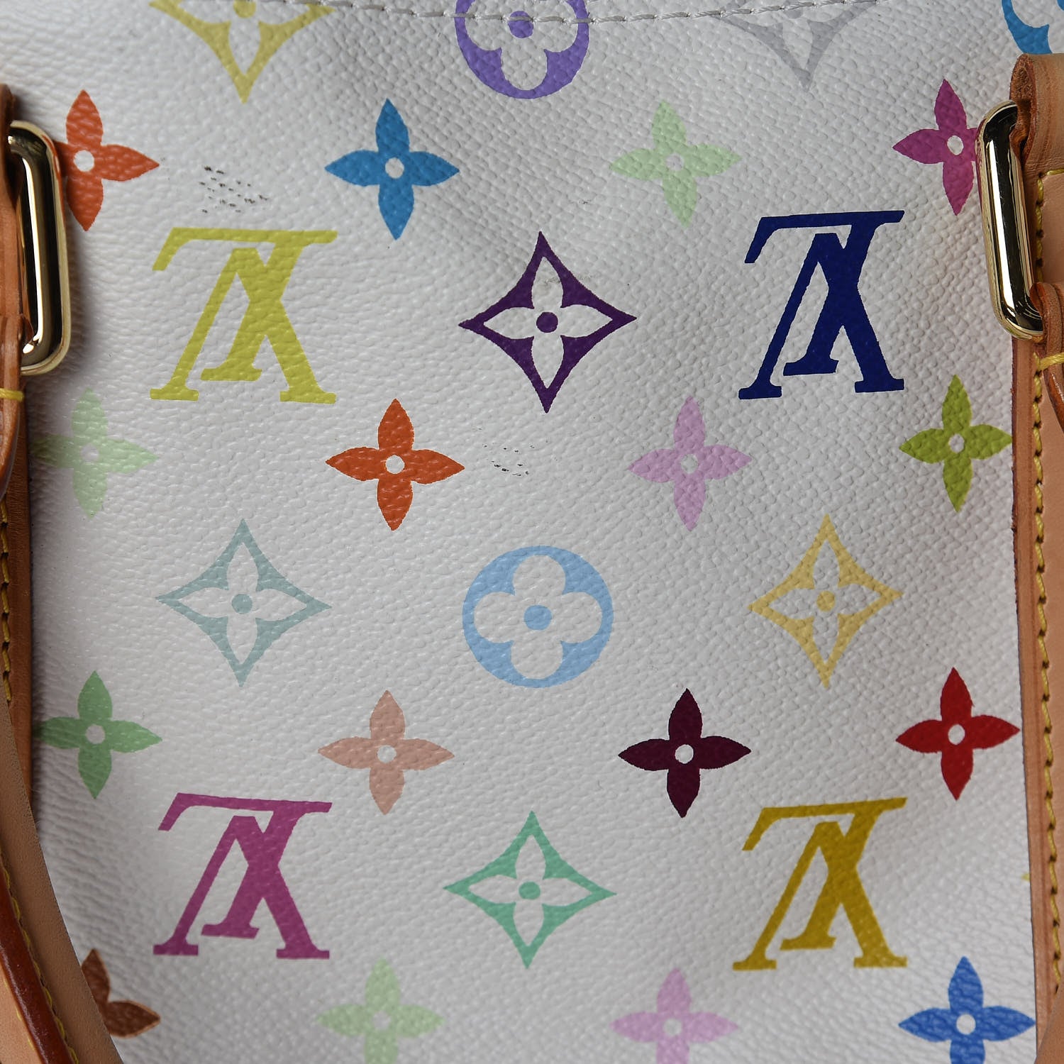 Louis Vuitton Monogram Multicolor Keepall 45 White 12 of 16