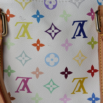 Louis Vuitton Monogram Multicolor Keepall 45 White 12 of 16