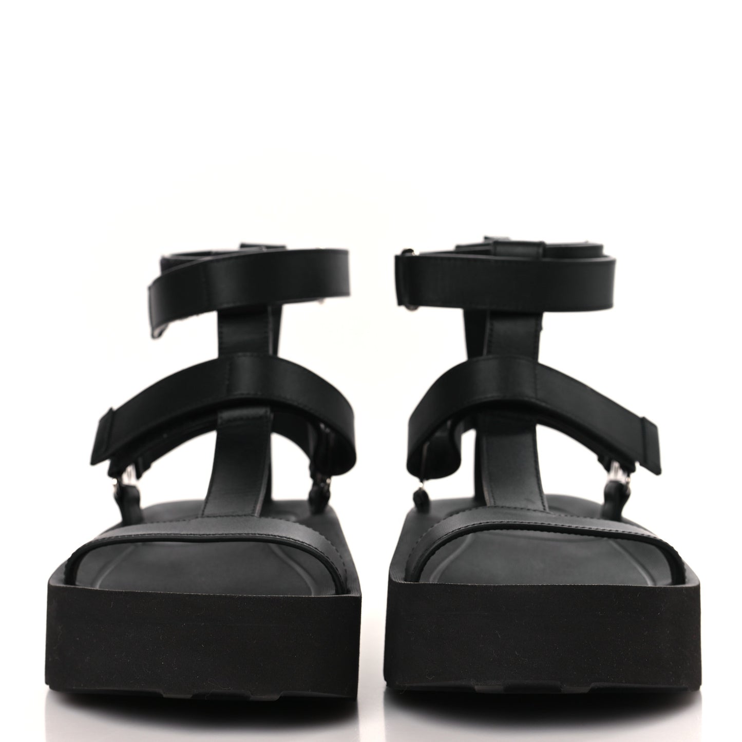 Calfskin Womens Enid Sandals 37 Black