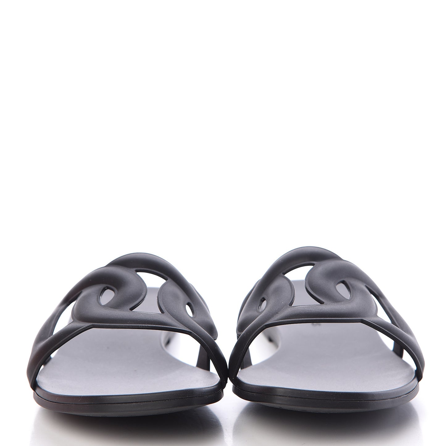 Rubber Aloha Sandals 37 Black